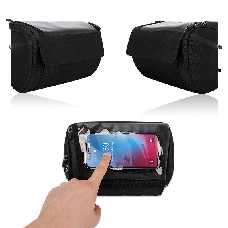 Sac de téléphone de vélo d'écran tactile faisant un cycle la poche imperméable 20x8x10cm extérieurs de portefeuille de cas de téléphone