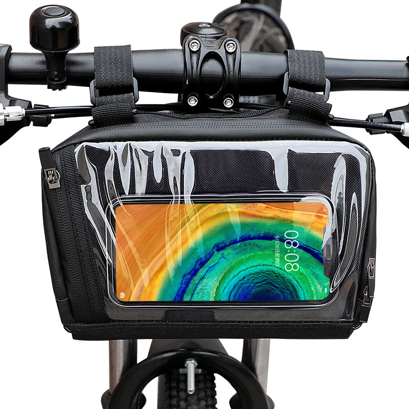 Sac de téléphone de vélo d'écran tactile faisant un cycle la poche imperméable 20x8x10cm extérieurs de portefeuille de cas de téléphone