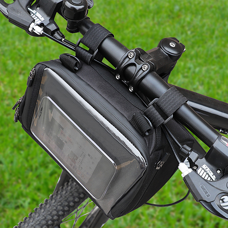 Sac de téléphone de vélo d'écran tactile faisant un cycle la poche imperméable 20x8x10cm extérieurs de portefeuille de cas de téléphone