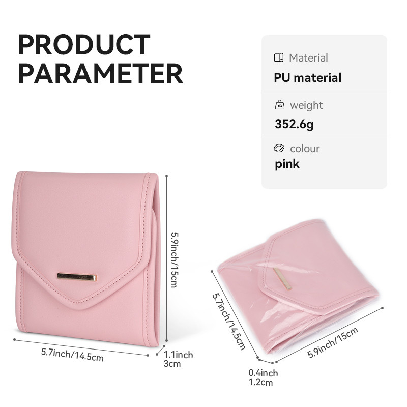 Sac pliable 14.5x3x15cm de Mini Travel Organizer Jewellery Roll de monture filtre de stockage de bijoux