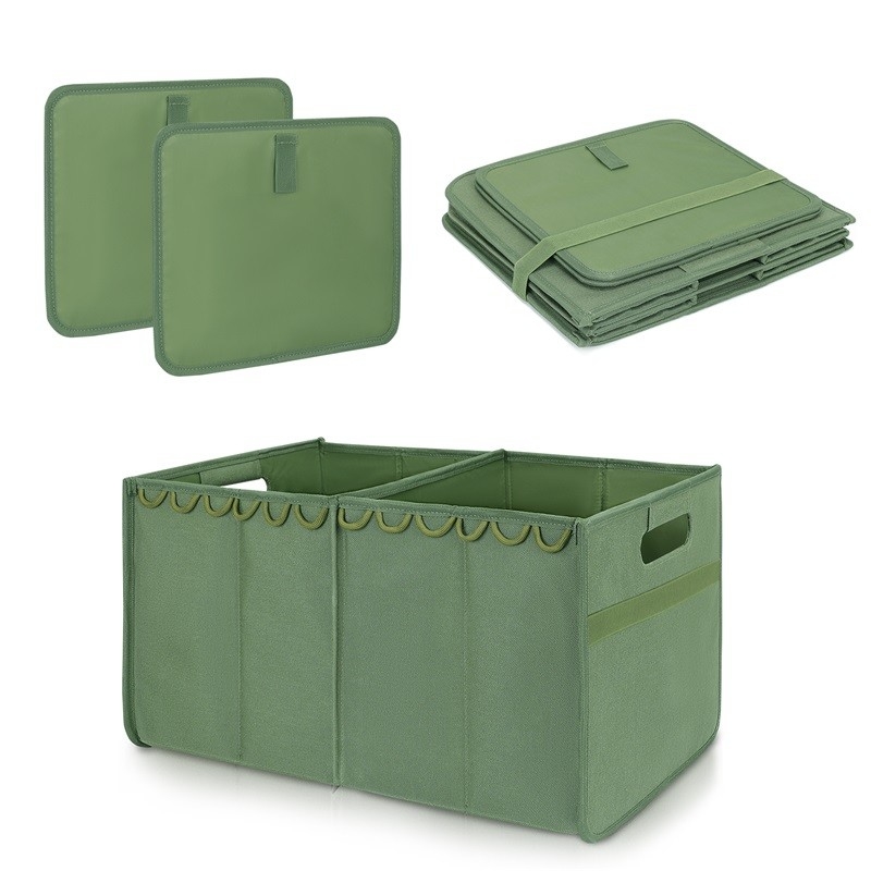Stockage pliant Tote Luggage Storage For Suv de tronc deux compartiments 36x4x9 pliables »