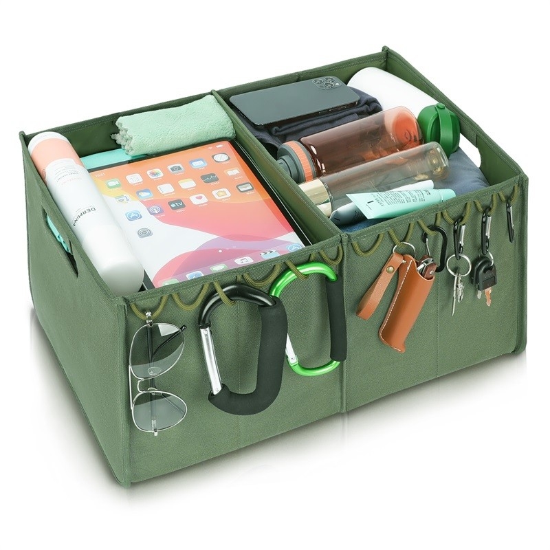 Stockage pliant Tote Luggage Storage For Suv de tronc deux compartiments 36x4x9 pliables »