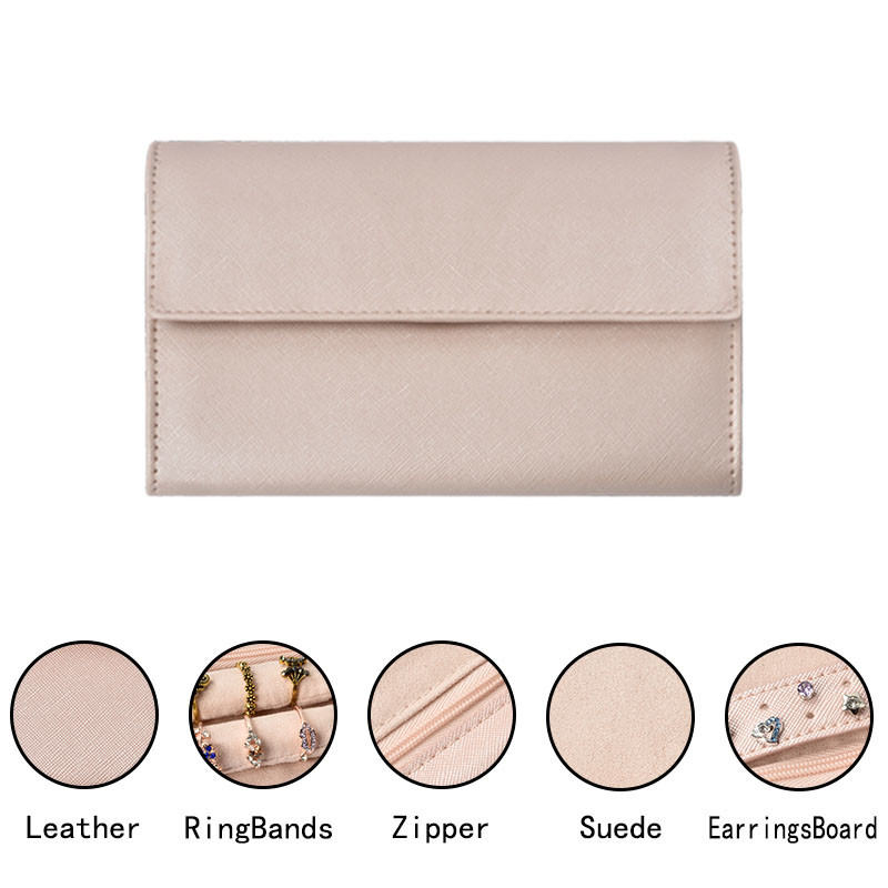 Les bijoux de maquillage enroulent l'organisateur Case Small Holder 8x5x1 portatif de sac de voyage »
