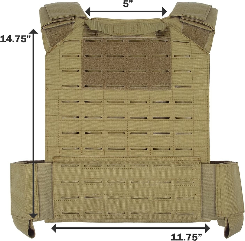 séance d'entraînement 11x14 de gilet pesée par formation en nylon de force de Brown de coyote de 1000D Cordura »