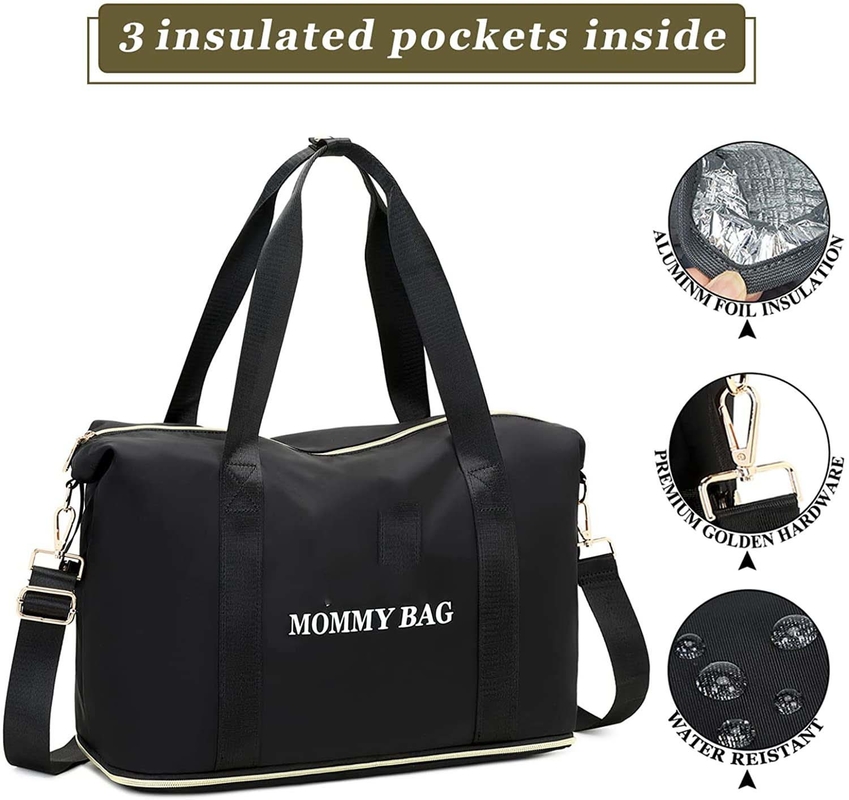 La couche-culotte mignonne molle Tote Bags Small Insulated Bottle empoche pour nouveau-né personnalisé