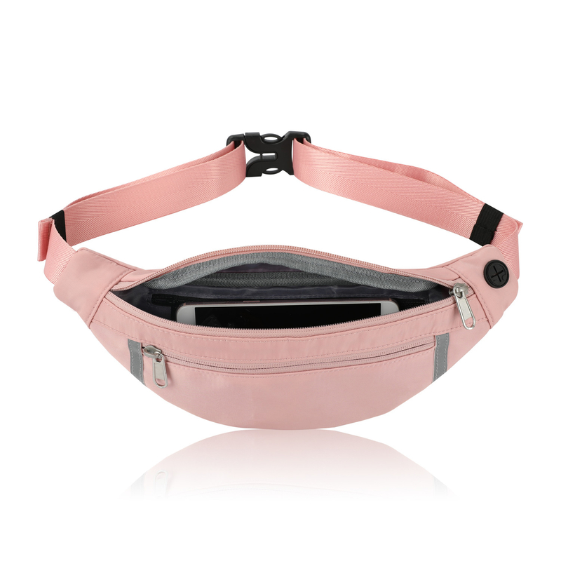 Portefeuille Fanny Pink Pouch Waist Bag d'épaule augmentant la croix - corps pour les femmes 12.8X9.6 »