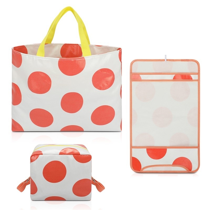 La toile se pliante Tote Shopping Bag Large des sacs à main de 3 paquets pince les portefeuilles 15.5X12.5 »
