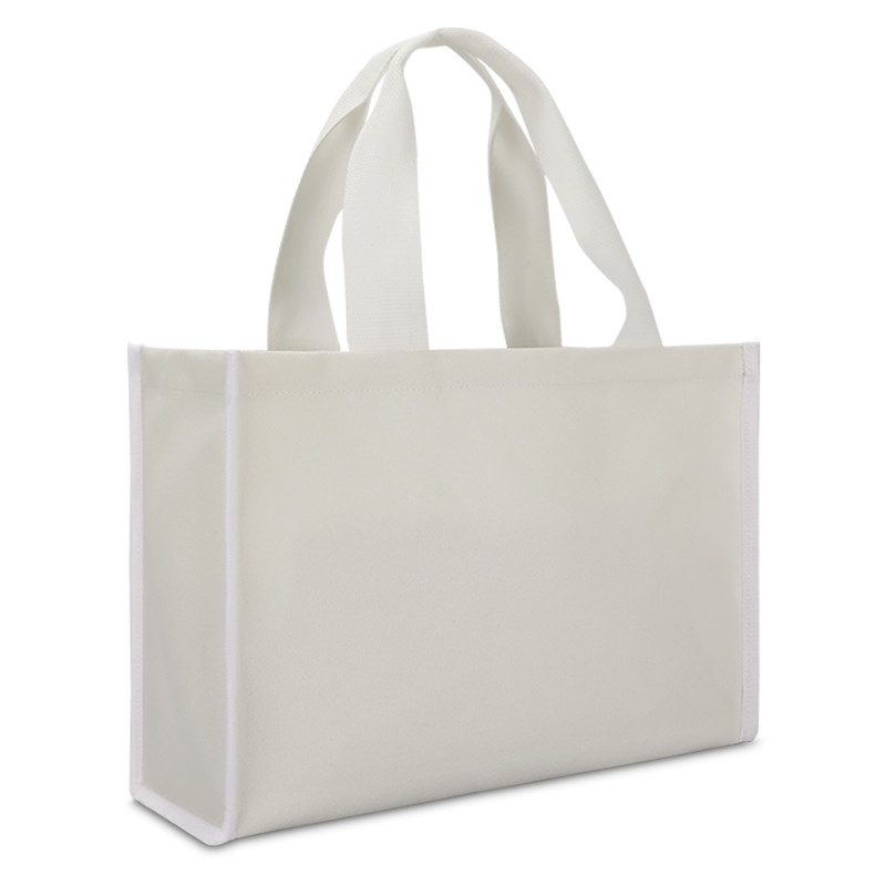 La toile Tote Bag Eco Friendly Shopping met en sac le fond épais résistant au détail 4x4x10 »