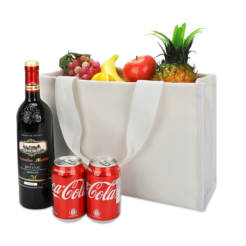 La toile Tote Bag Eco Friendly Shopping met en sac le fond épais résistant au détail 4x4x10 »