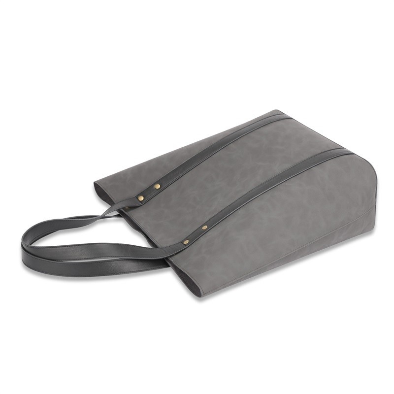 L'impression écologique sac à provisions l'emballage en cuir 13X5X15 de client de poche faite sur commande de tirette »