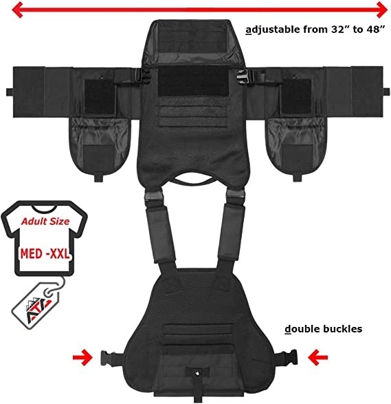 Libération rapide de Molle de gilet tactique de transporteur de plat avec la maille 34