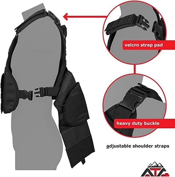 Libération rapide de Molle de gilet tactique de transporteur de plat avec la maille 34