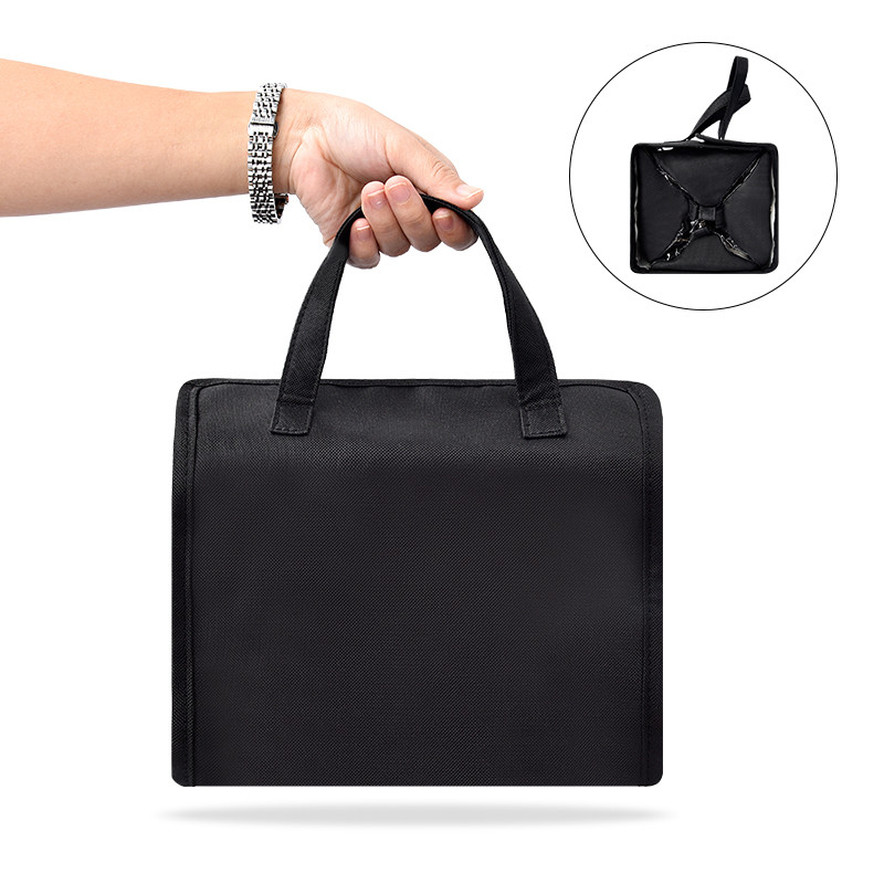 L'extra large de voyage accrochant le PVC de Bag Separated d'organisateur d'article de toilette composent la poche 9X5 »