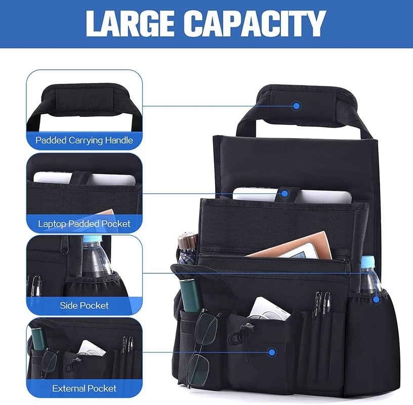 Sac 12.8X4.7X17.2 de Bag Storage Front Backseat With Removable Cooler d'organisateur de tronc de voiture »
