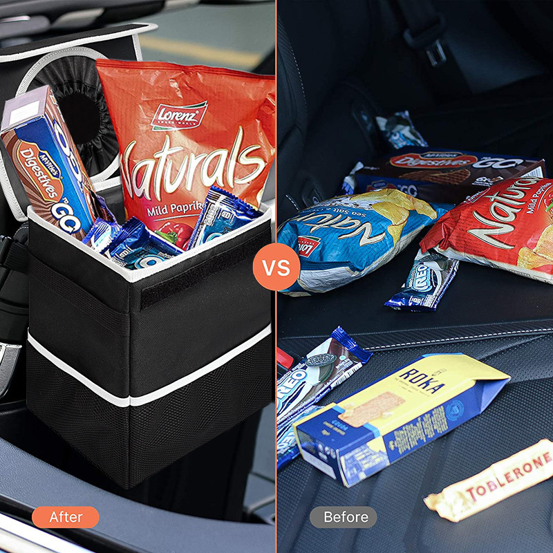 La boîte de sac de stockage de lit de Bags Waterproof Truck d'organisateur de voiture d'épicerie peut la poubelle 8x6x10 »