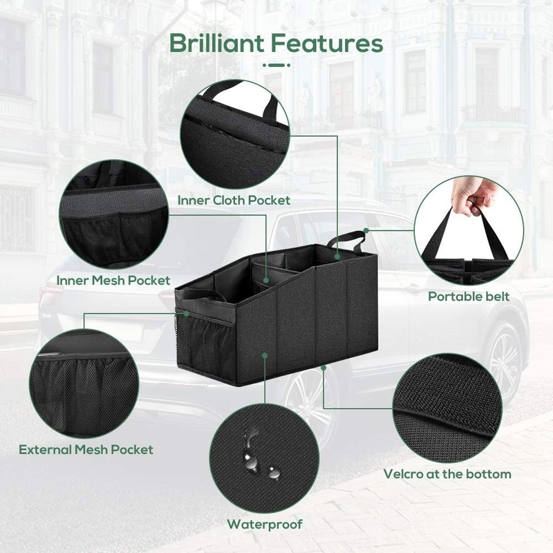 Grand organisateur de achat Bags Grocery Foldable Front Back Seat Truck 19X10X10 de voiture »