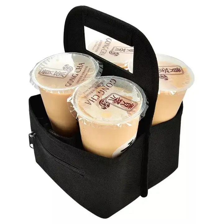 Sac de livraison de café portable, manches de tasse de café personnalisées.