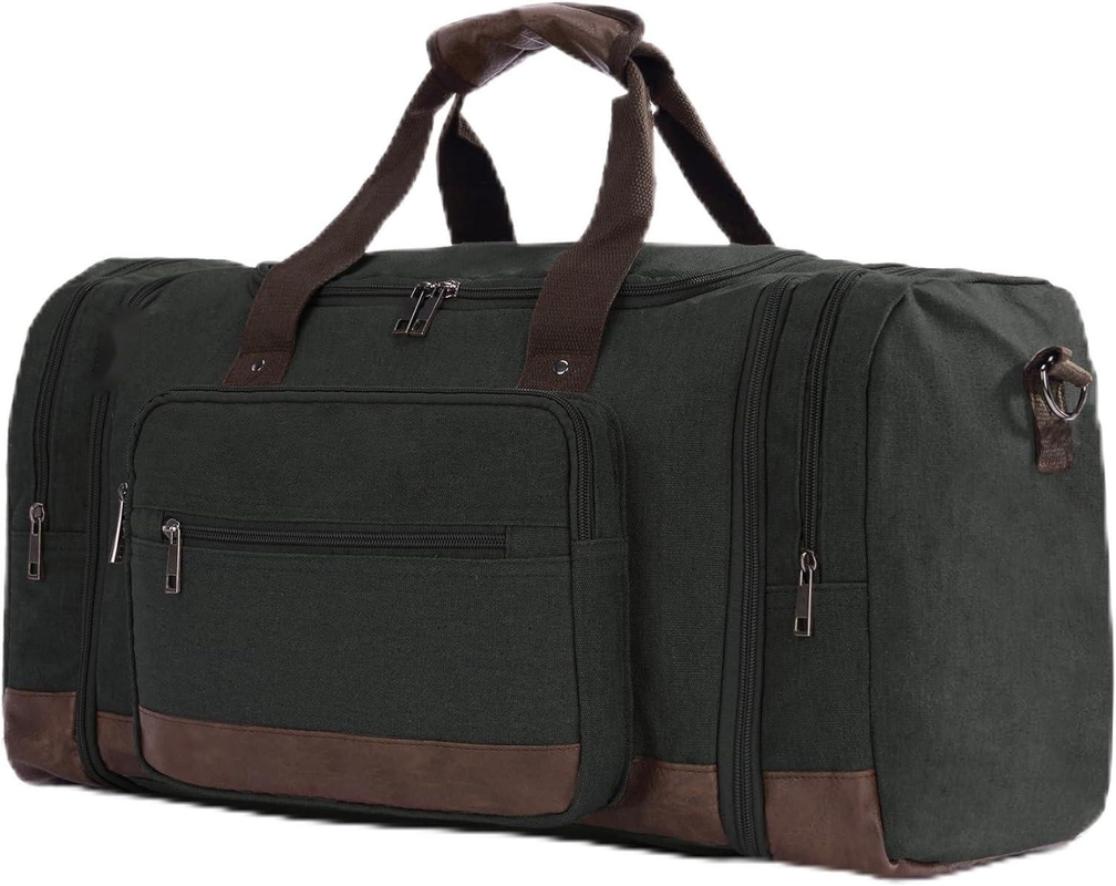 Grandes capacités sac de voyage week-end pratique à transporter bagages hommes sac à dos toile crossbody