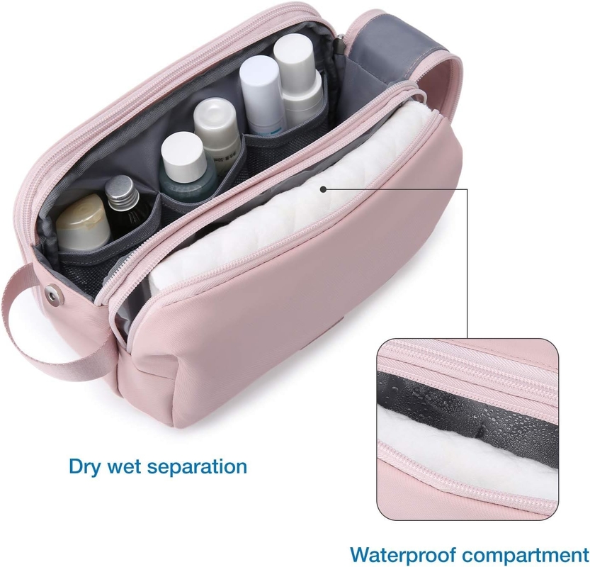 Kit rose Dopp Résistant à l'eau Rasier maquillage cosmétique Sac de voyage personnalisé Pour les femmes