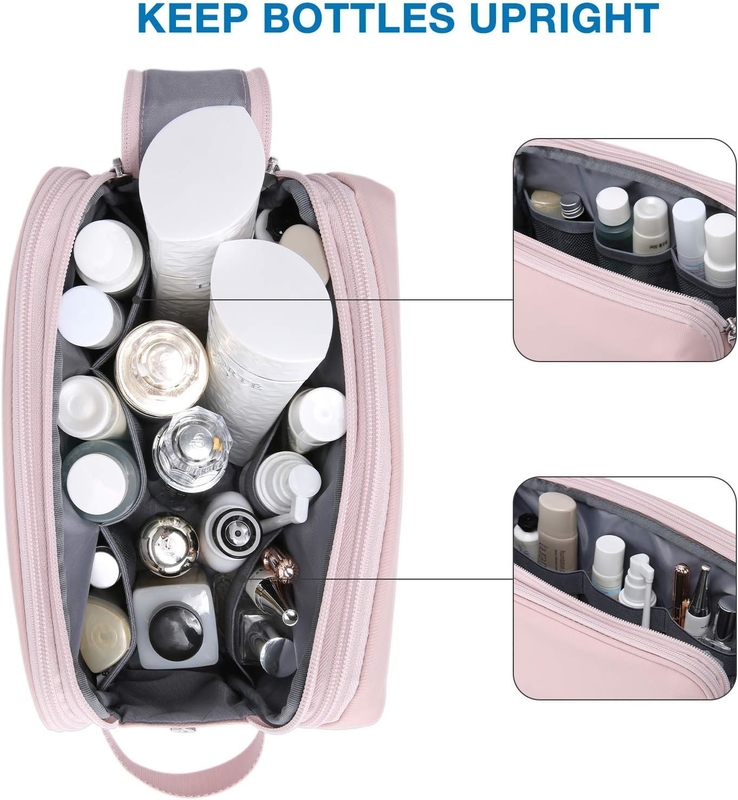 Kit rose Dopp Résistant à l'eau Rasier maquillage cosmétique Sac de voyage personnalisé Pour les femmes