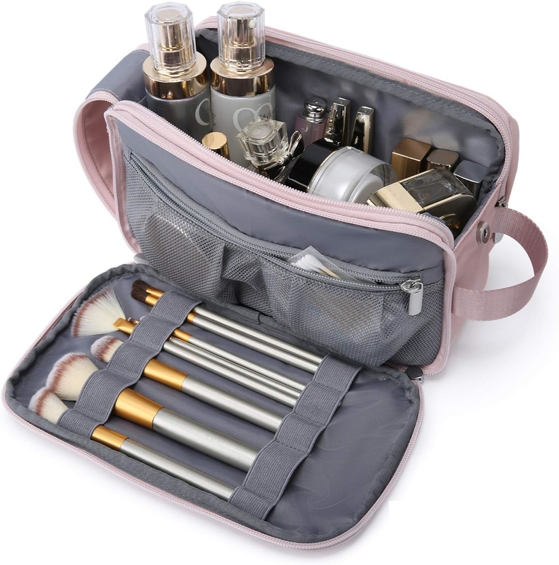 Kit rose Dopp Résistant à l'eau Rasier maquillage cosmétique Sac de voyage personnalisé Pour les femmes