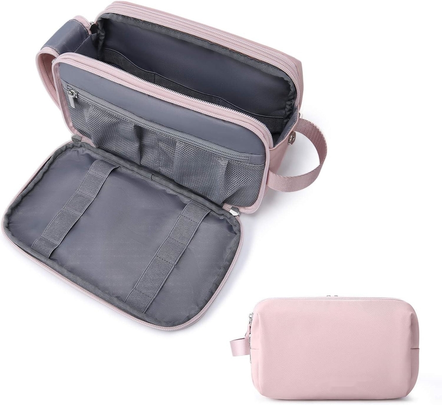 Kit rose Dopp Résistant à l'eau Rasier maquillage cosmétique Sac de voyage personnalisé Pour les femmes