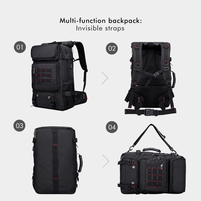 Un sac à main en nylon convertible pour hommes.