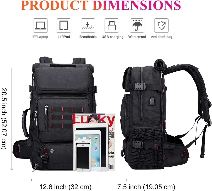 Un sac à main en nylon convertible pour hommes.