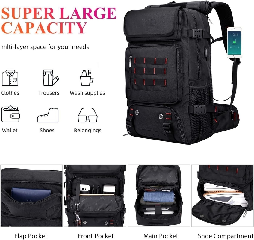 Un sac à main en nylon convertible pour hommes.