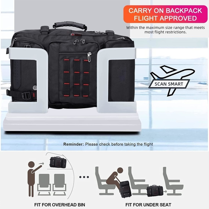 Un sac à main en nylon convertible pour hommes.