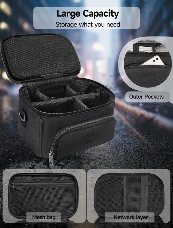 Sac portable de grande capacité, résistant à l'odeur et à l'odeur, personnalisé, résistant aux odeurs, à l'épaule détachable, séparateur amovible