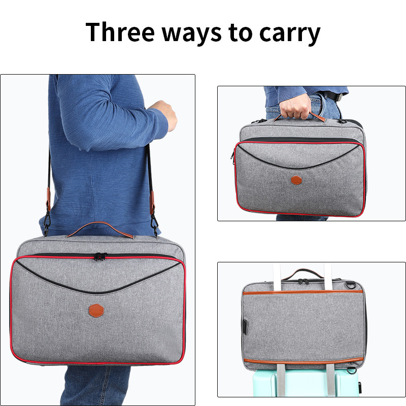 2024 Nouveau ordinateur étanche à l'eau de grande capacité ordinateur portable sac de voyage personnalisé avec épaule