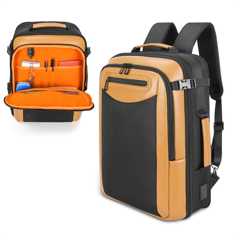 Travail résistant à l'eau École collégiale Anti-vol Entreprise Sac à dos portable de voyage sur mesure avec port de charge USB
