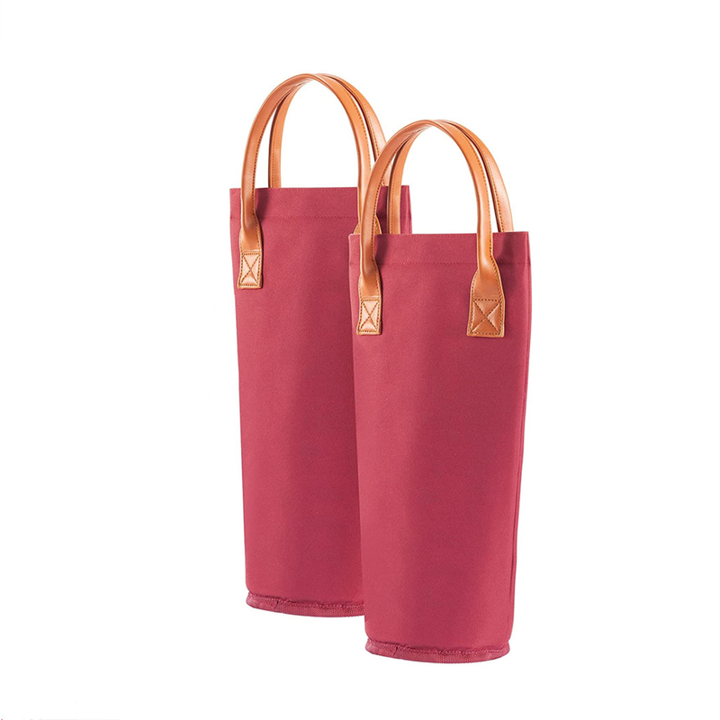 Sac isolé portatif rond de refroidisseur pour le sac de glace de vin de biberons petits 4x14 »