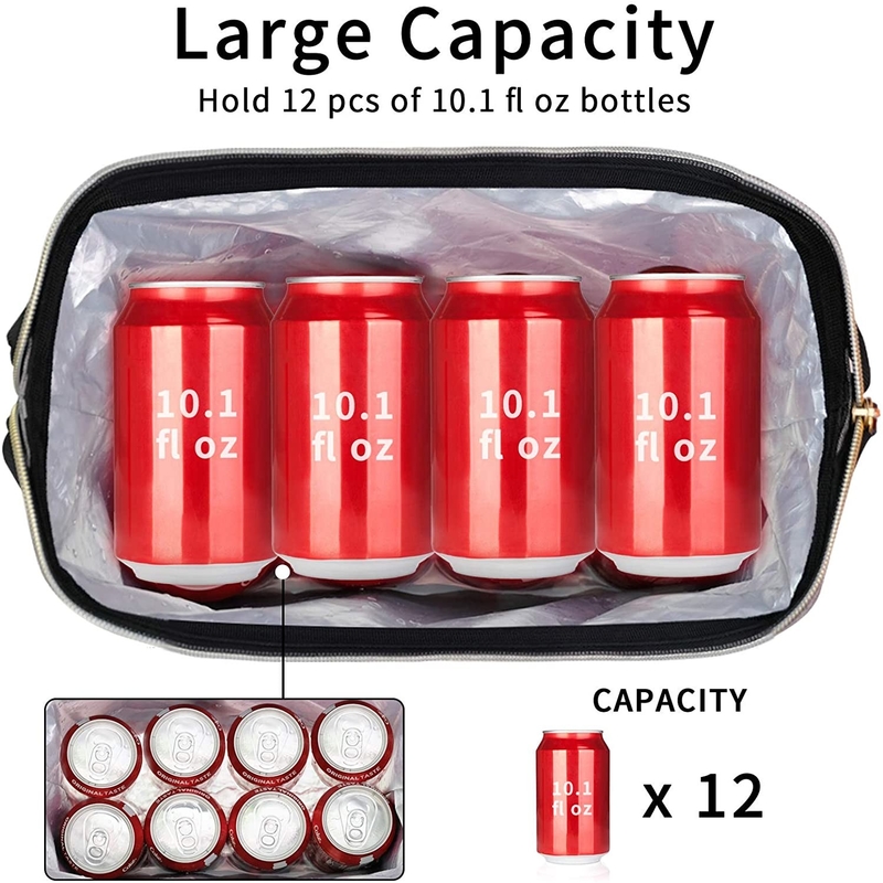 12 paquets 6 paquets ont isolé un sac plus frais pour le déjeuner 11x6x10 quotidien de lait maternel »
