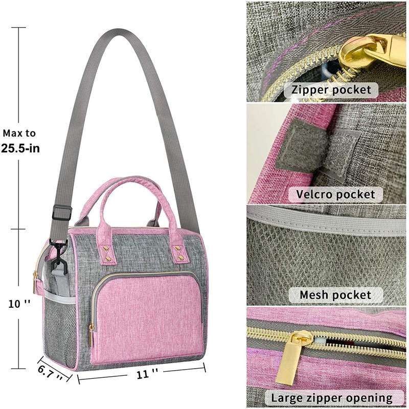 12 paquets 6 paquets ont isolé un sac plus frais pour le déjeuner 11x6x10 quotidien de lait maternel »