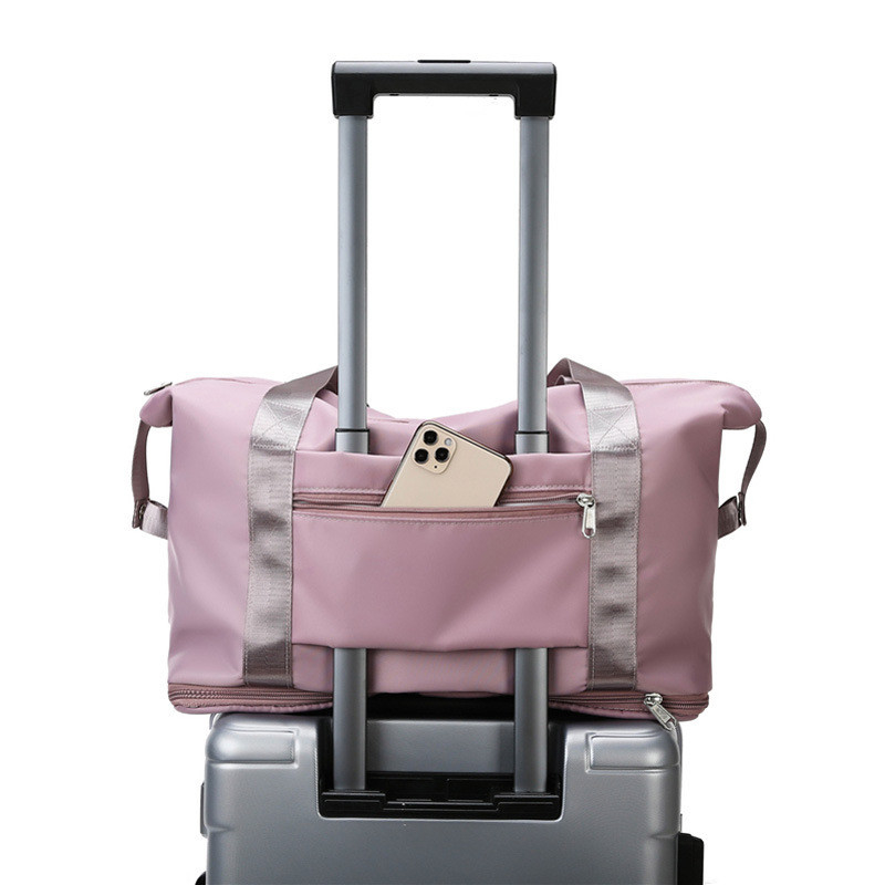 Femme de roulement 10.63x21.65x7.09 imperméables du polyester 210D de sac de voyage de molleton de sports »