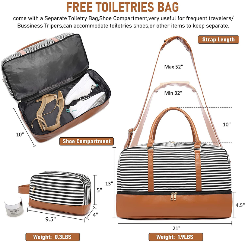 Bagage Carry On Weekend Tote 16.2x14.5x8 de sacs marins à voyage de la toile des hommes »