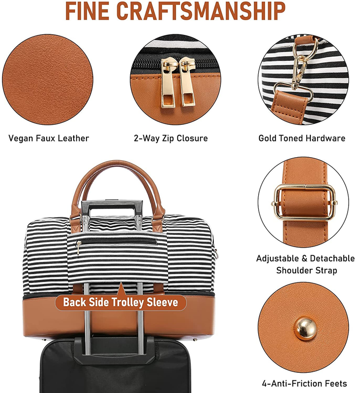 Bagage Carry On Weekend Tote 16.2x14.5x8 de sacs marins à voyage de la toile des hommes »