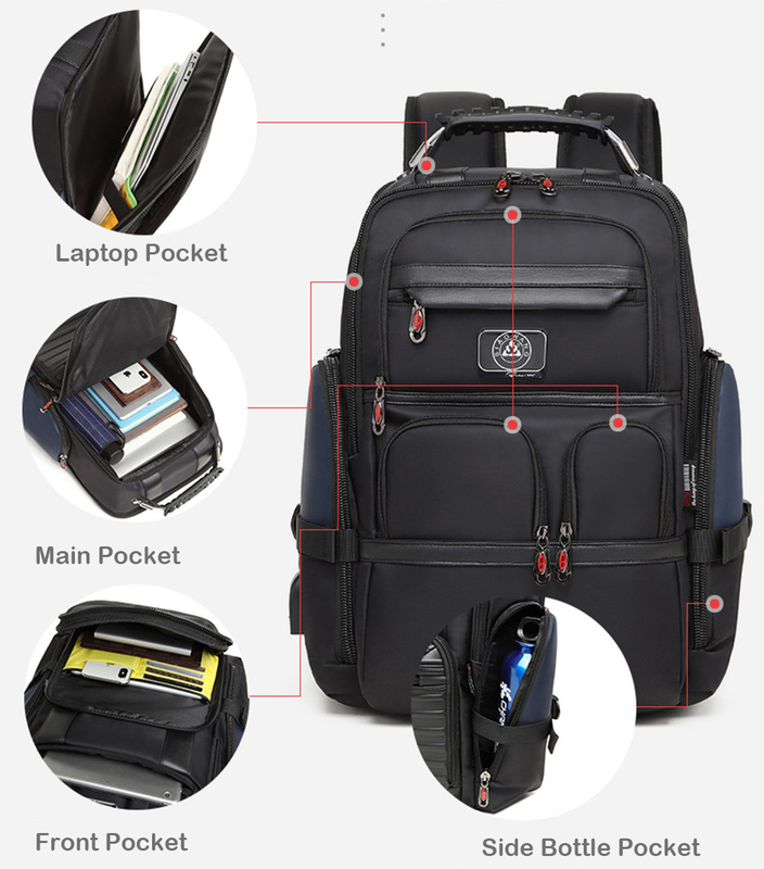 L'anti bourse de sac à dos de vol garnissent en cuir 19.5x15x11 18 x 14 x 8 pouces 17 pouces