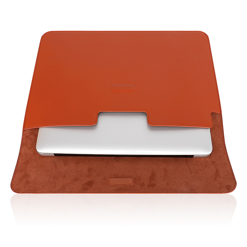 L'ordinateur portable des affaires des femmes met en sac pour le Macbook Pro 13 l'aileron d'enveloppe de cuir de douille d'ordinateur de 13,3 pouces